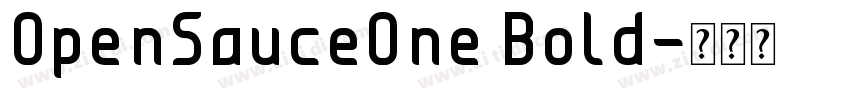 0penSauce0ne Bold字体转换